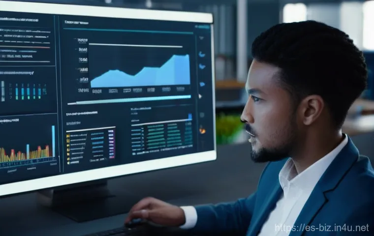 재고 관리 - The Organized E-commerce Hub**

"A vibrant, wide shot of a modern e-commerce fulfillment center. The...