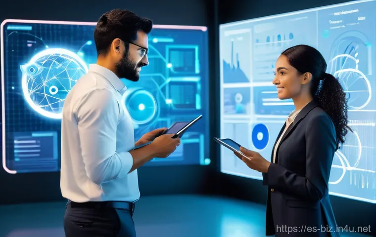 경영학 전공 심화 과정 - **Digital Transformation in Action: AI and Big Data Analytics**
    "A vibrant and modern office env...