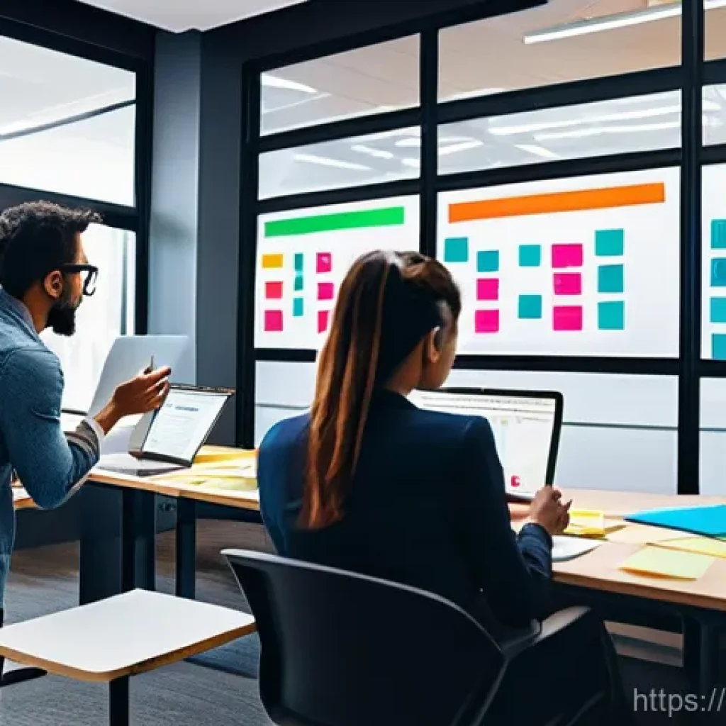 경영학과의 취업 방향 - **Prompt: "A diverse group of young professionals, men and women of various ethnicities, are passion...