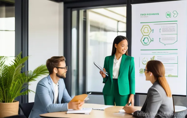 경영학과의 취업 방향 - **Prompt: "A male business administrator, wearing a sharp business suit, stands in front of multiple...
