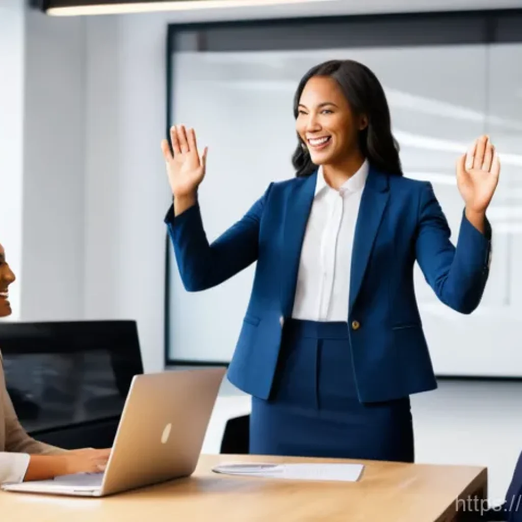 직원 동기 부여 - **Prompt:** A vibrant, modern office scene filled with a diverse team of professionals in their 20s ...